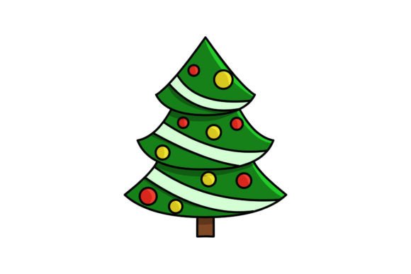A Christmas Tree Icon: A Graphic Design Asset for Seasonal Publishing