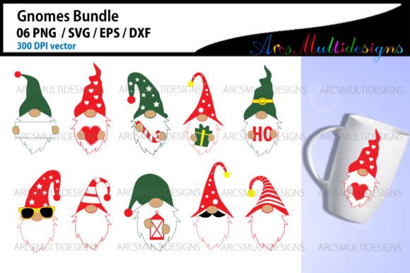 A Complete Gnome Graphics Bundle for Editorial Holiday Content