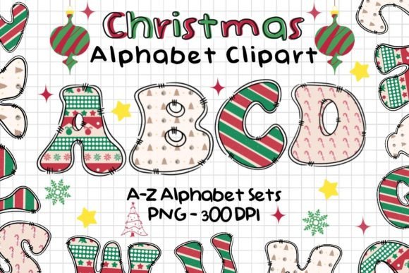 A Designer's Review of Christmas Alphabet Graphics & Illustrations