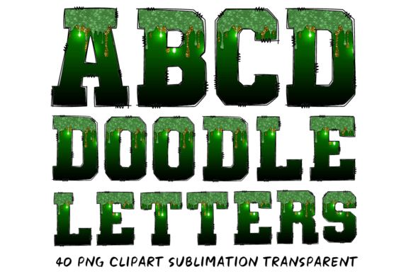 A Designer’s Take on the Dripping Glitter Alphabet Graphics