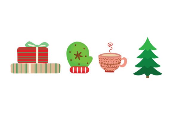 A Festive Christmas Surprise: Illustrations for Your Crafts