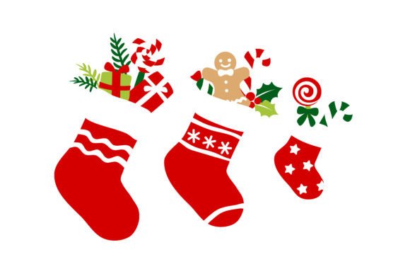 Christmas Stockings Graphics for Festive Branding