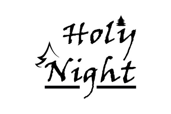 Christmas Text Graphics for Seasonal Illustrations & Product Creation