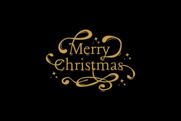 Crafting Elegant Christmas Graphics with Merry Word Art
