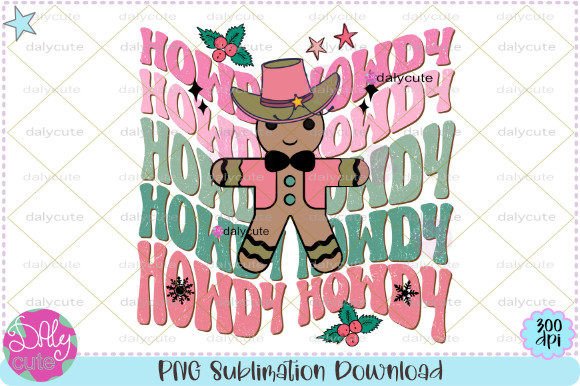 Howdy Christmas Retro Sublimation: A Holiday Brand Asset