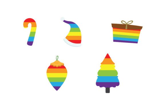 Rainbow Christmas Graphics: A Designer's Review for Branding