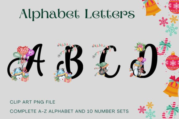 Reviewing Christmas Alphabet Penguin Sublimation Graphics