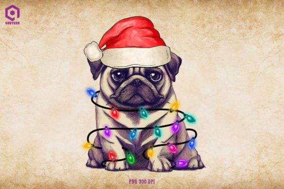 Reviewing Pug Christmas Tree Lights: A Commercial Graphics Asset